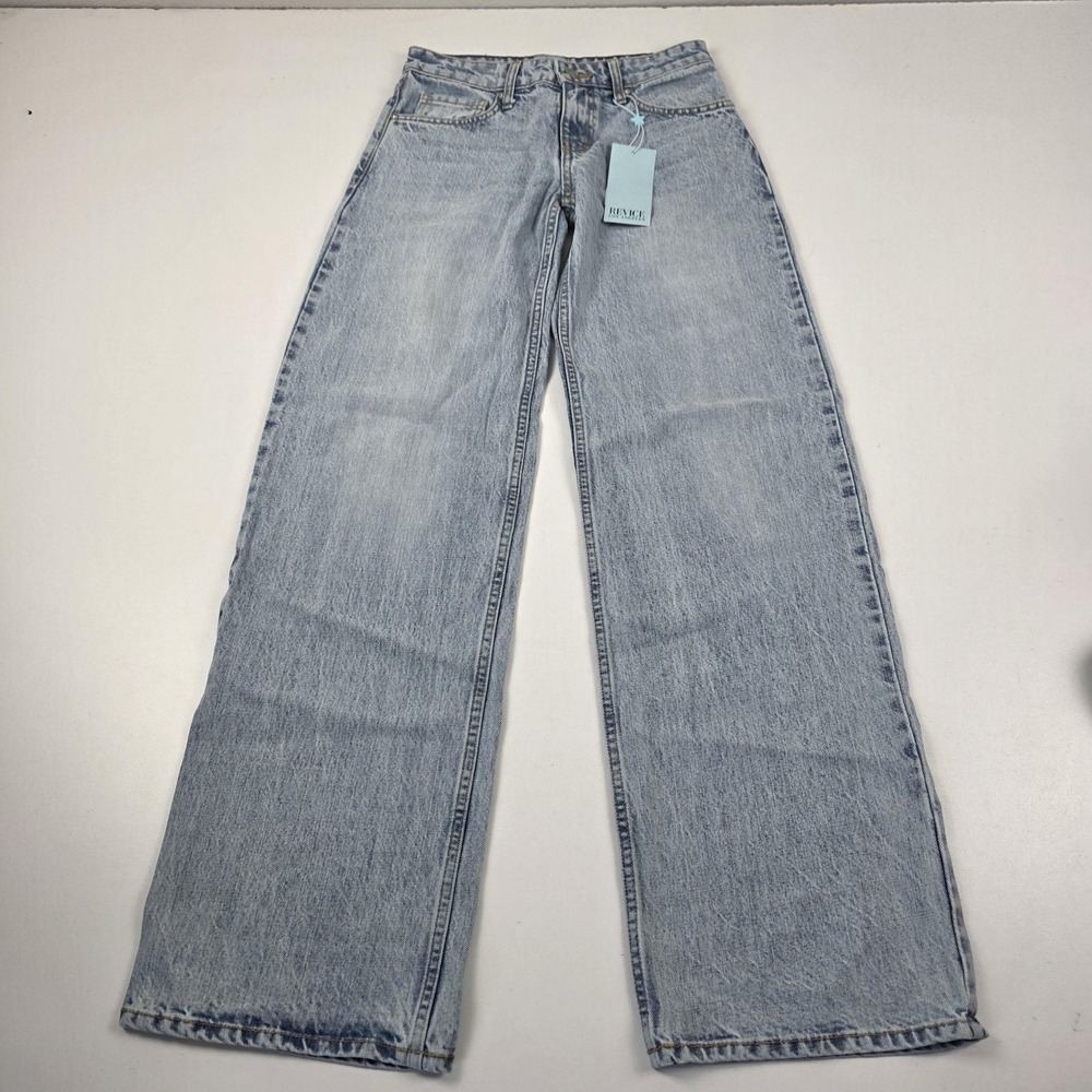 Revice Los Angeles Jeans Womens 23 Light Wash High Rise Wide Leg NEW Tags